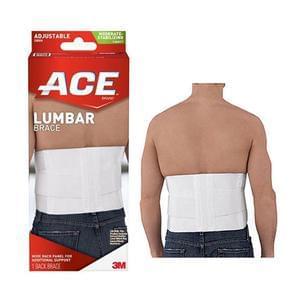 3M™ ACE™ Lumbar Support, with Six Rigid Stays, One Size, White | Medical Source.