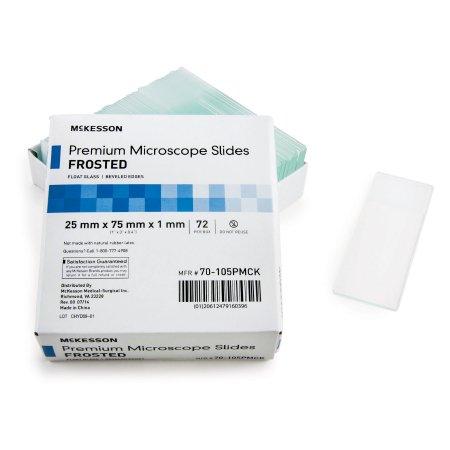 Microscope Slide McKesson 25 X 75 X 1 mm Frosted End | Medical Source.