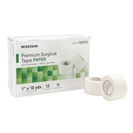 Medical Tape McKesson Skin Friendly Paper 1 Inch X 10 Yard White NonSterile | Medical Source.