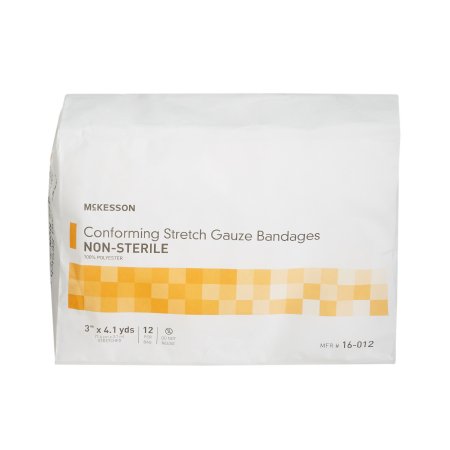 Conforming Bandage McKesson Polyester 3 Inch X 4-1/10 Yard Roll Shape NonSterile