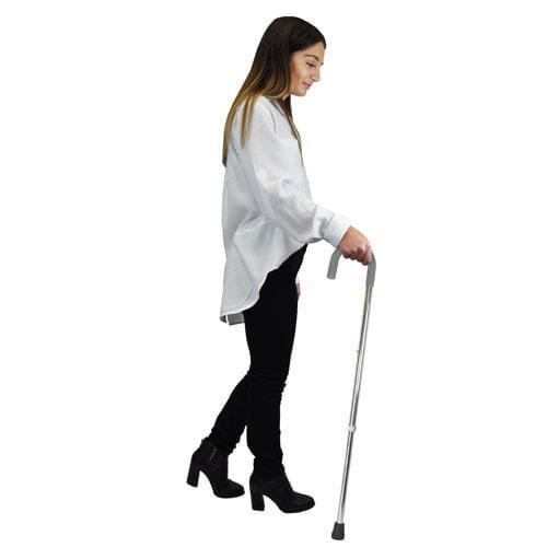BlueJay Round Cane Handle with Vinyl Comfort Grip | Medical Source.
