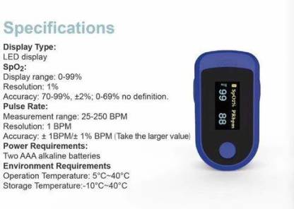 Load image into Gallery viewer, Aiqura Pulse Oximeter LED Display (Blue, White) | Medical Source.
